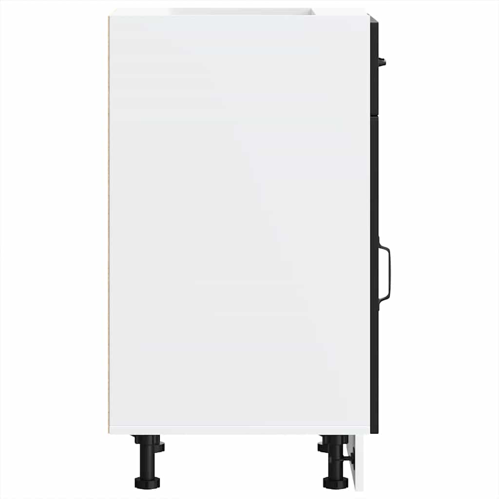 Base da Cucina Kalmar Nero in Legno Multistrato 853468