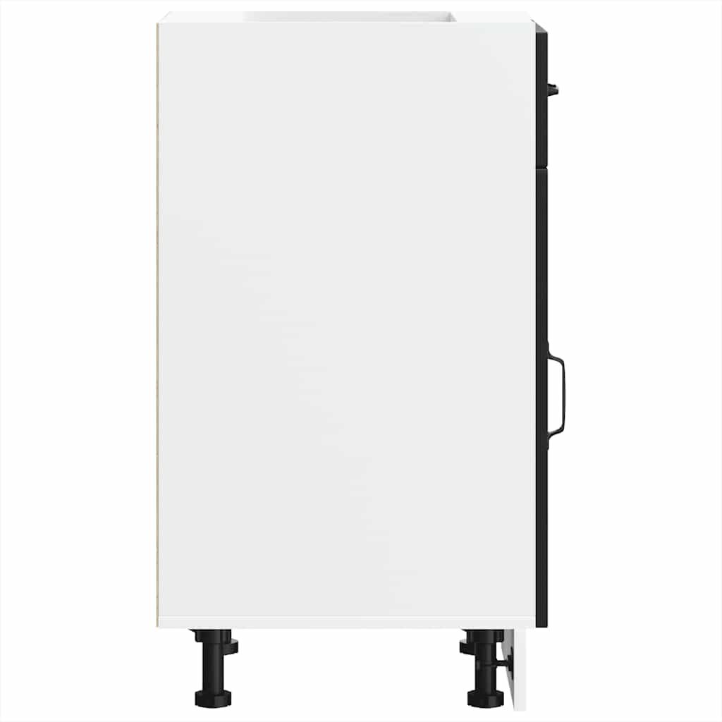 Base da Cucina-Mobile Base da Cucina Kalmar Nero in Legno Multistrato 294815