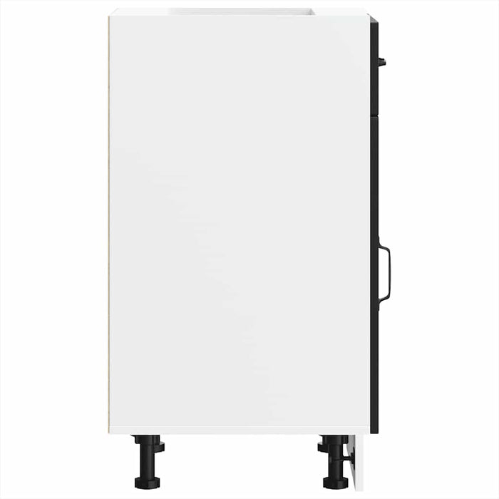 Base da Cucina-Mobile Base da Cucina Kalmar Nero in Legno Multistrato 294815