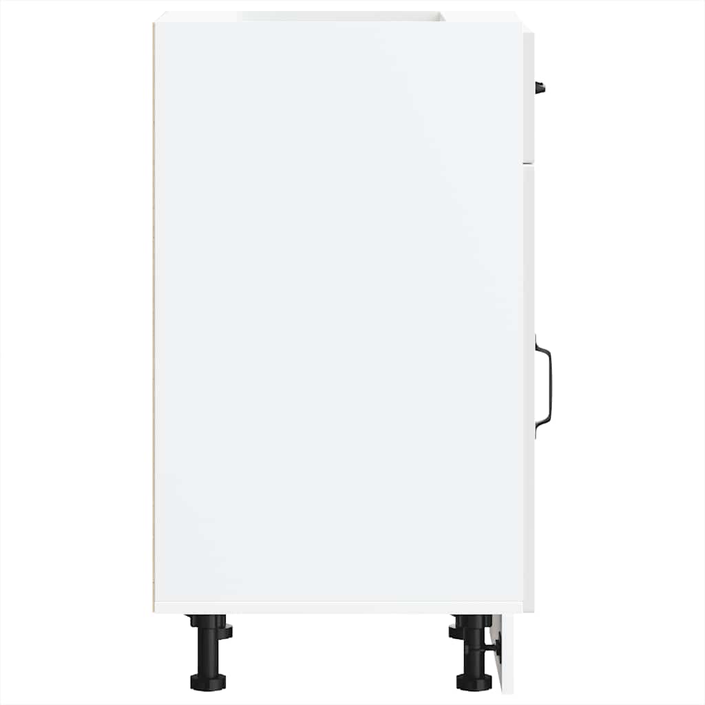 vidaXL Base da Cucina Kalmar Bianco Lucido in Legno Multistrato