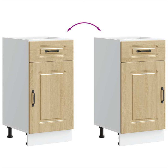 Base da Cucina Kalmar Rovere Sonoma in Legno Multistrato 853470