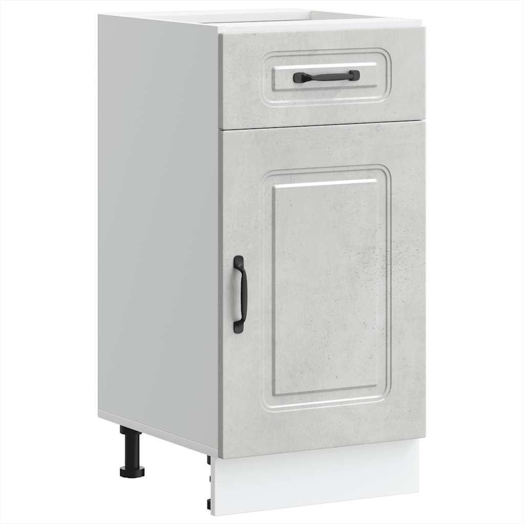 Base da Cucina Kalmar Grigio Cemento in Legno Multistrato 853471