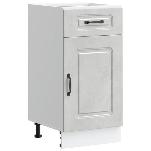 Base da Cucina-Mobile Base da Cucina Kalmar Grigio Cemento in Legno Multistrato 403060