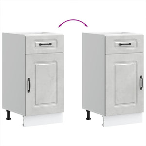 Base da Cucina Kalmar Grigio Cemento in Legno Multistrato 853471