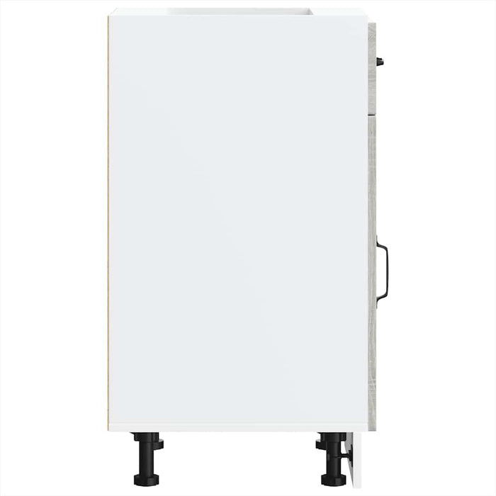 Base da Cucina-Mobile Base da Cucina Kalmar Grigio Sonoma in Legno Multistrato 559825