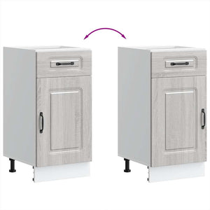 Base da Cucina Kalmar Grigio Sonoma in Legno Multistrato