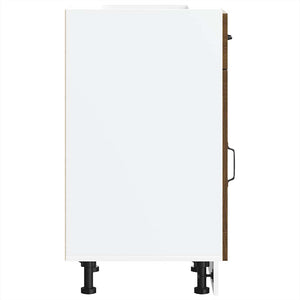 Base da Cucina Kalmar Rovere Marrone in Legno Multistrato 853474