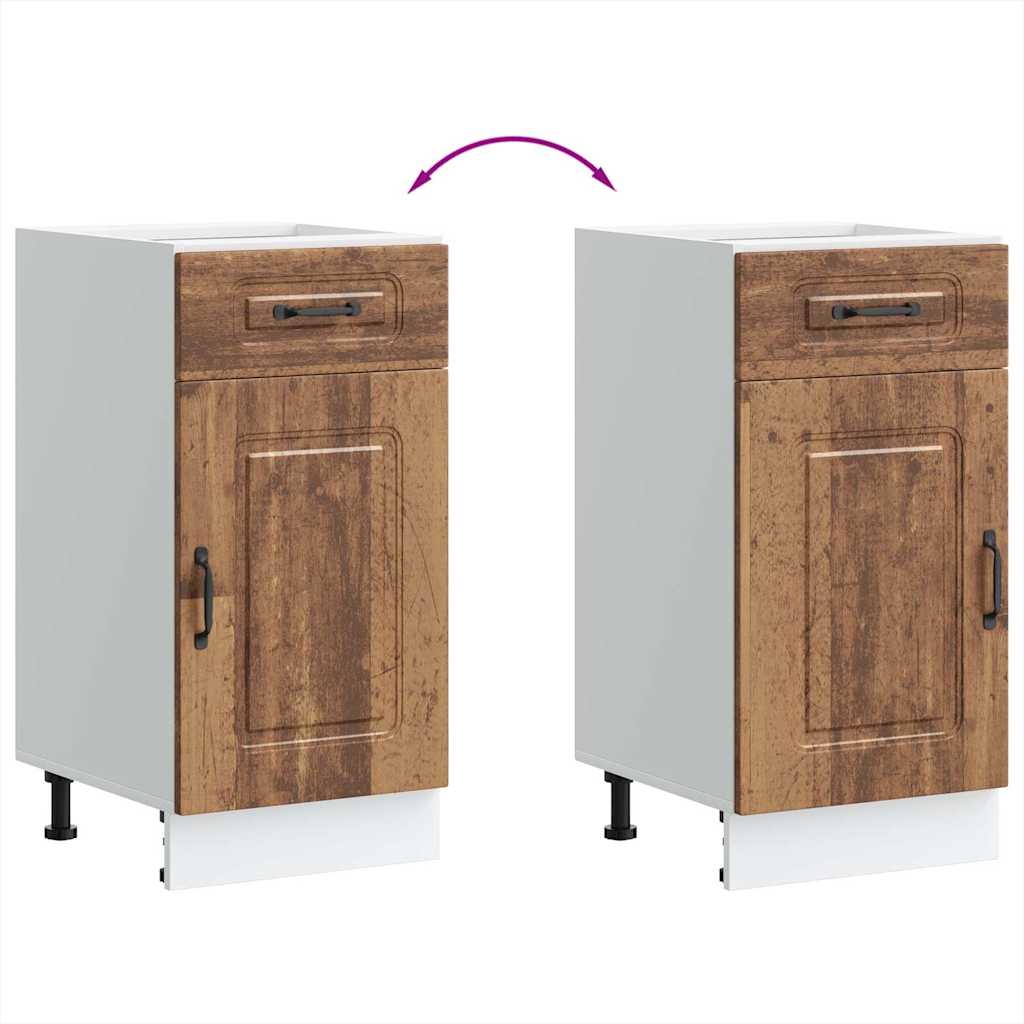 vidaXL Base da Cucina Kalmar Legno Vecchio in Legno Multistrato