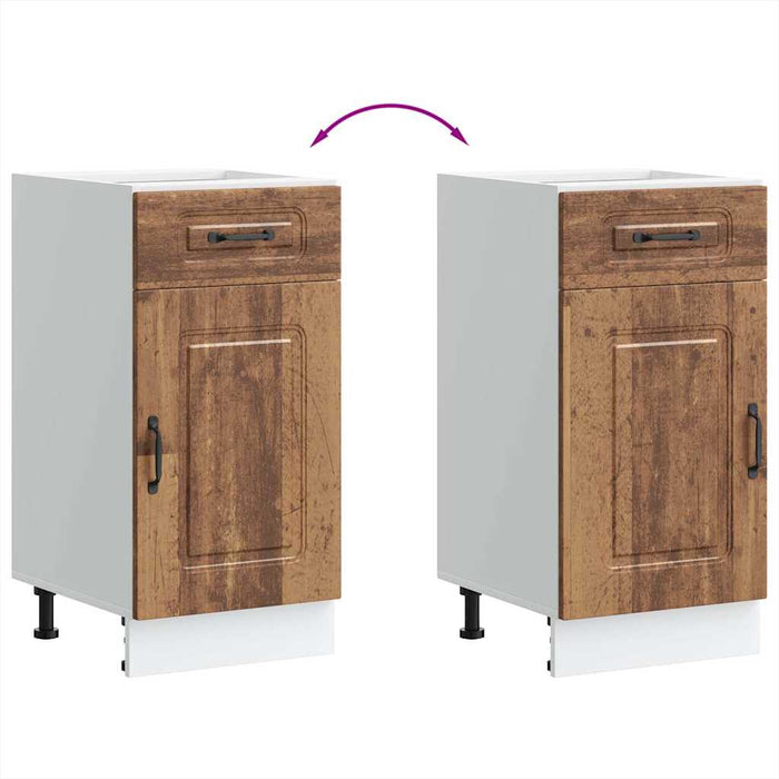 vidaXL Base da Cucina Kalmar Legno Vecchio in Legno Multistrato