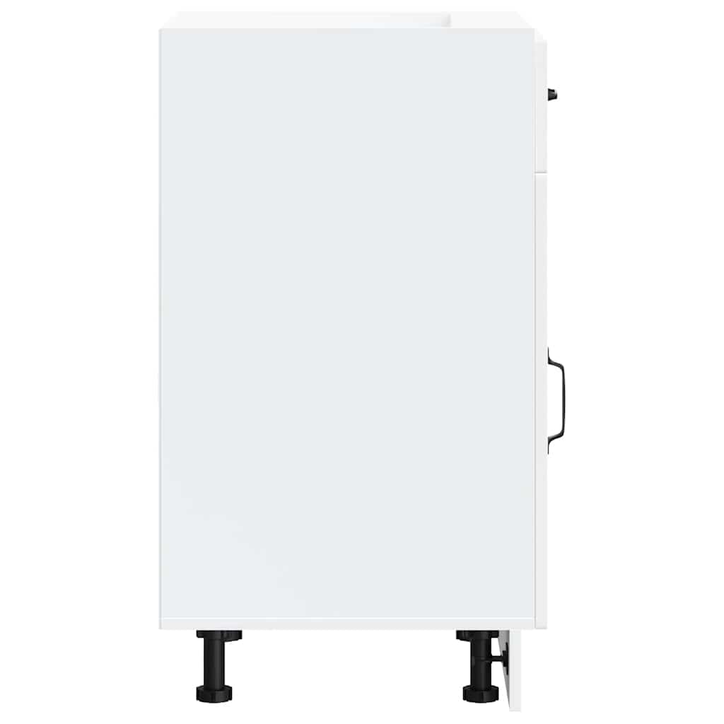 Base da Cucina Kalmar Bianco in Legno Multistrato 853477