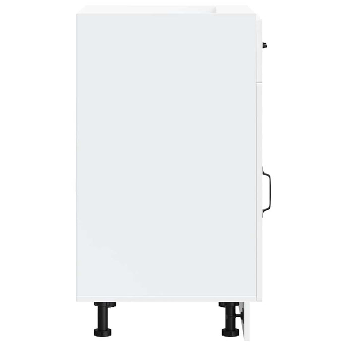 Base da Cucina Kalmar Bianco in Legno Multistrato 853477