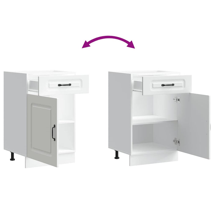 vidaXL Base da Cucina Kalmar Bianco in Legno Multistrato