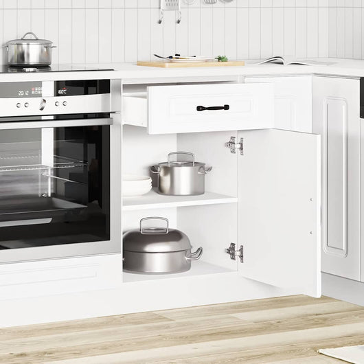 Base da Cucina Kalmar Bianco in Legno Multistrato 853477