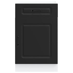 Base da Cucina Kalmar Nero in Legno Multistrato 853478