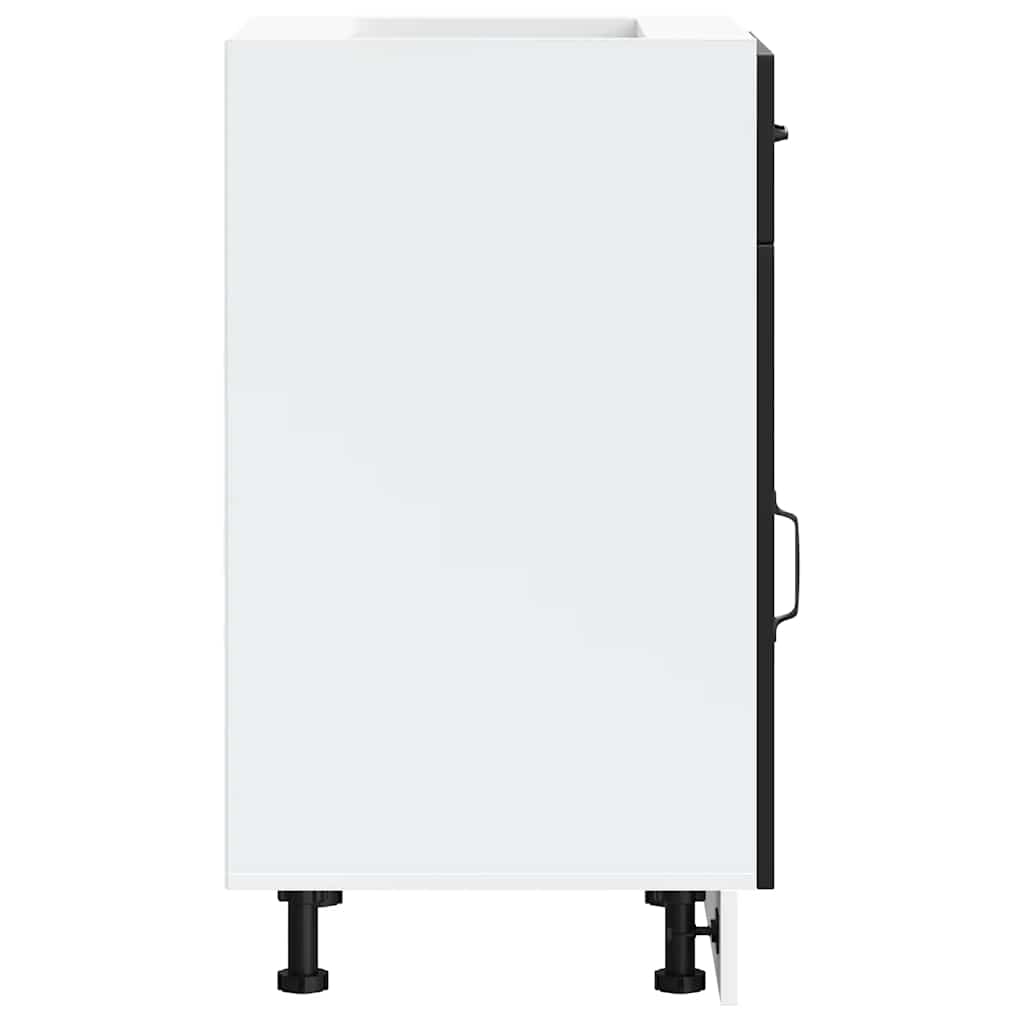 Base da Cucina-Mobile Base da Cucina Kalmar Nero in Legno Multistrato 283168