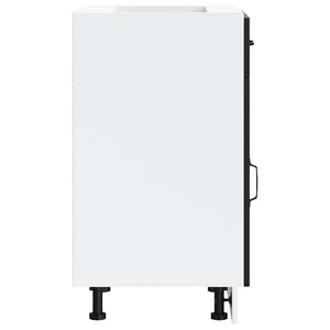 Base da Cucina-Mobile Base da Cucina Kalmar Nero in Legno Multistrato 283168