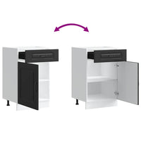 Base da Cucina-Mobile Base da Cucina Kalmar Nero in Legno Multistrato 283168