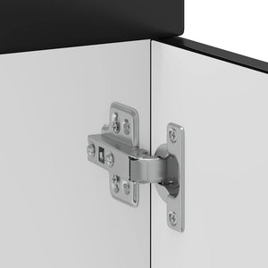 Base da Cucina Kalmar Nero in Legno Multistrato 853478