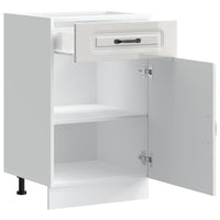 Base da Cucina-Mobile Base da Cucina Kalmar Bianco Lucido in Legno Multistrato 144962