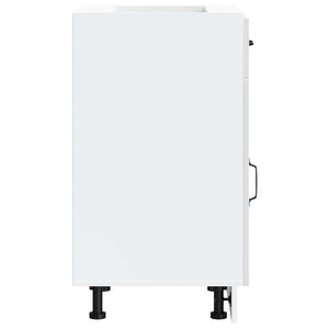 Base da Cucina Kalmar Bianco Lucido in Legno Multistrato 853479