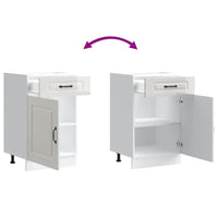 Base da Cucina Kalmar Bianco Lucido in Legno Multistrato 853479