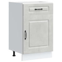 vidaXL Base da Cucina Kalmar Grigio Cemento in Legno Multistrato