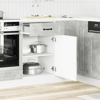vidaXL Base da Cucina Kalmar Grigio Cemento in Legno Multistrato
