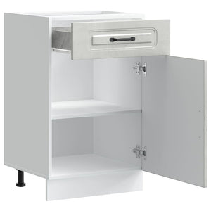 vidaXL Base da Cucina Kalmar Grigio Cemento in Legno Multistrato