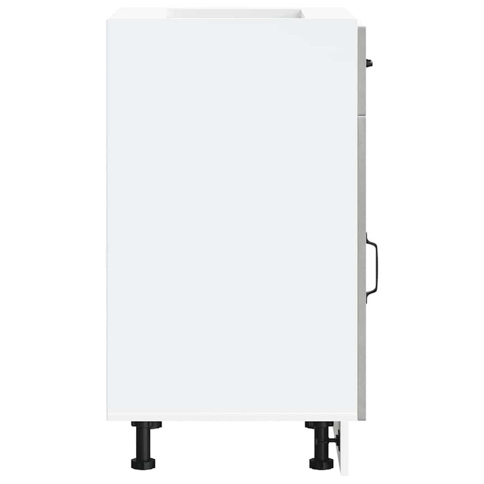 vidaXL Base da Cucina Kalmar Grigio Cemento in Legno Multistrato