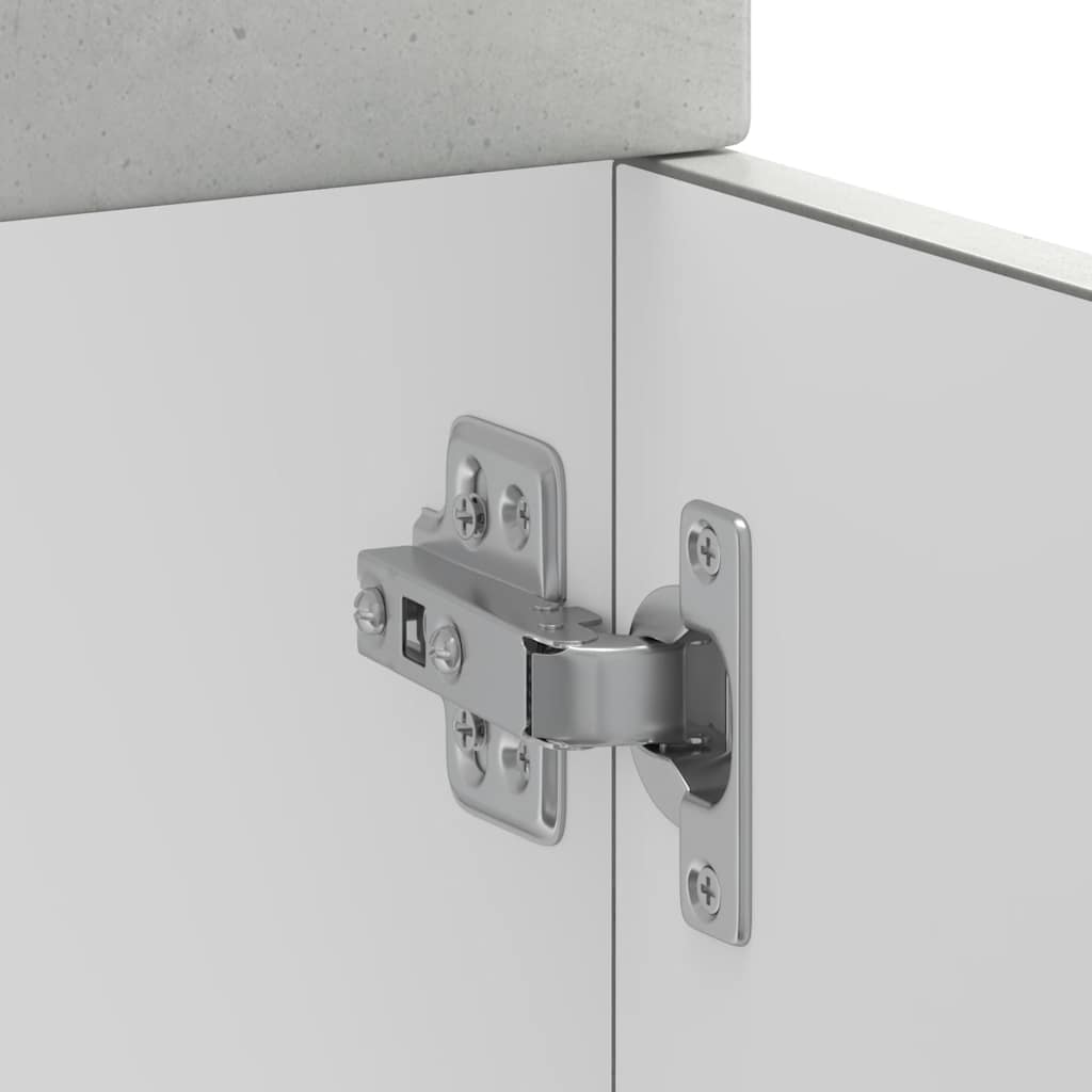 vidaXL Base da Cucina Kalmar Grigio Cemento in Legno Multistrato