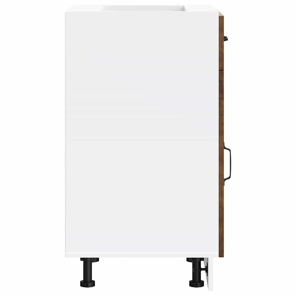 Base da Cucina Kalmar Rovere Fumo in Legno Multistrato 853482