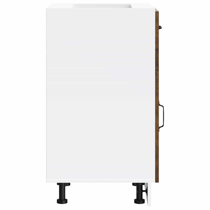 Base da Cucina Kalmar Rovere Fumo in Legno Multistrato 853482