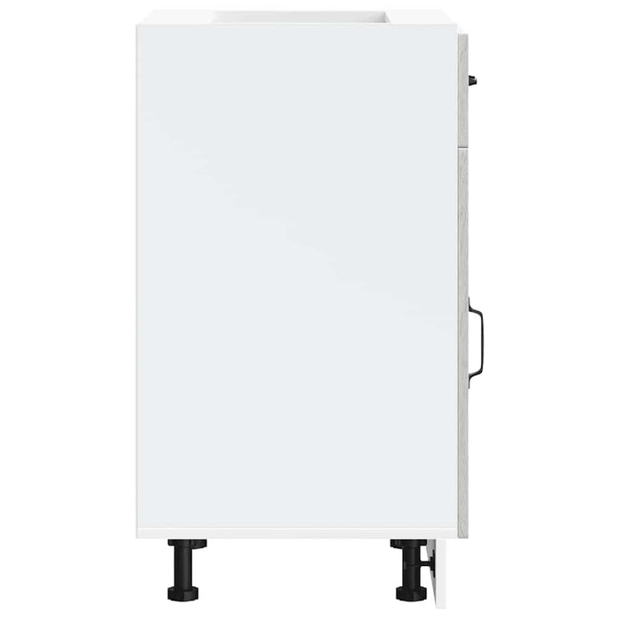 Base da Cucina Kalmar Grigio Sonoma in Legno Multistrato 853483