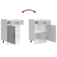 vidaXL Base da Cucina Kalmar Grigio Sonoma in Legno Multistrato