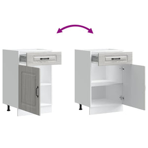 vidaXL Base da Cucina Kalmar Grigio Sonoma in Legno Multistrato