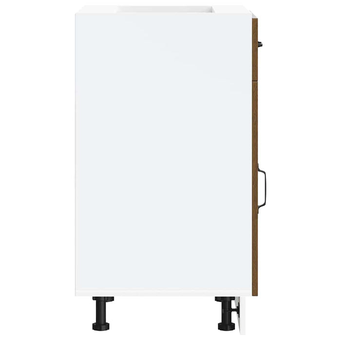 Base da Cucina Kalmar Rovere Marrone in Legno Multistrato