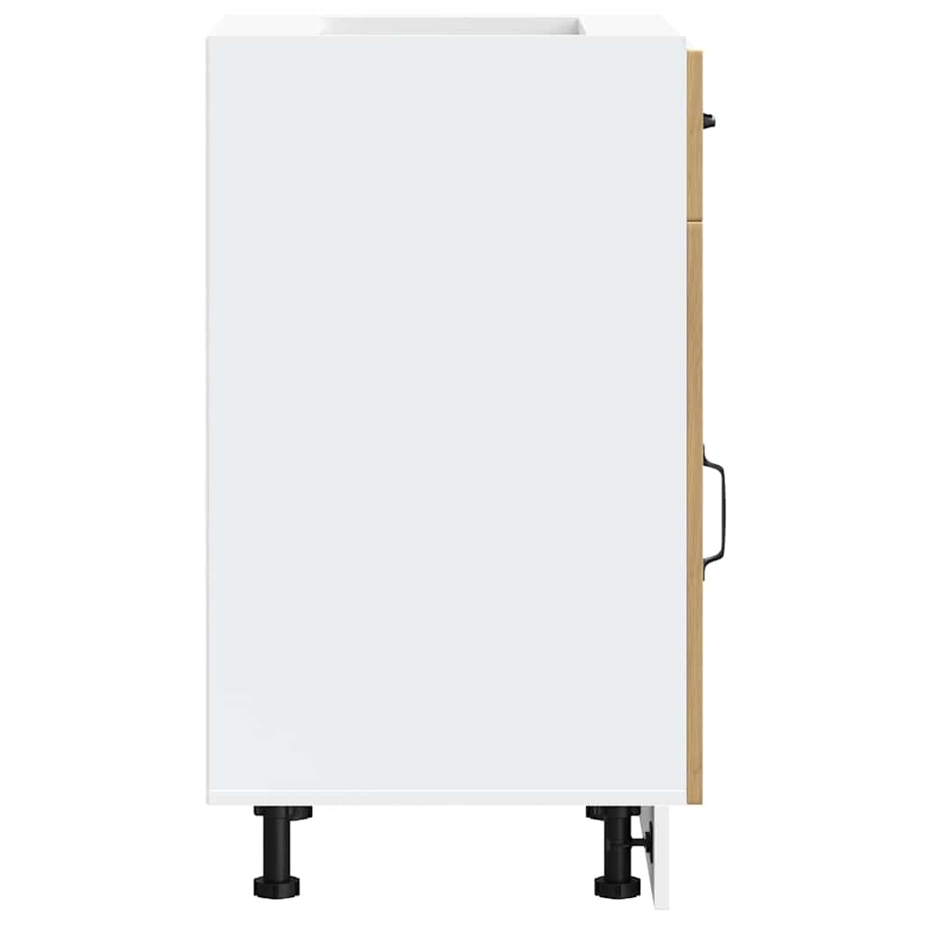 Base da Cucina-Mobile Base da Cucina Kalmar Rovere Artigianale in Legno Multistrato 919698