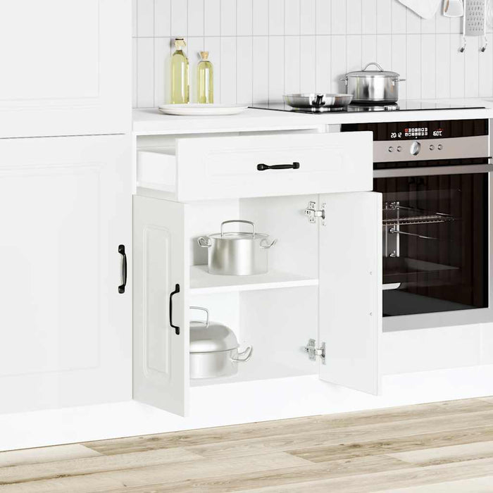 Base da Cucina-Mobile Base da Cucina Kalmar Bianco in Legno Multistrato 318828