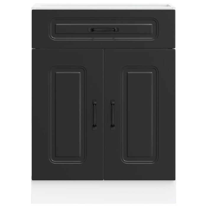 Base da Cucina Kalmar Nero in Legno Multistrato 853488