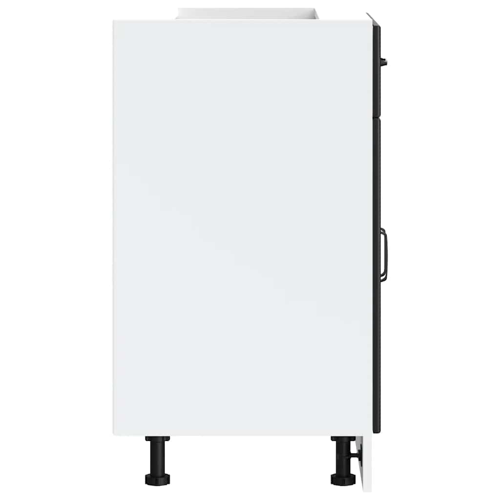 Base da Cucina Kalmar Nero in Legno Multistrato 853488