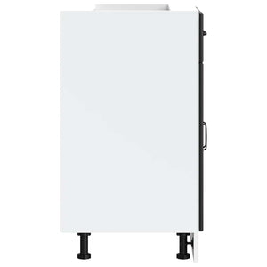 Base da Cucina Kalmar Nero in Legno Multistrato 853488