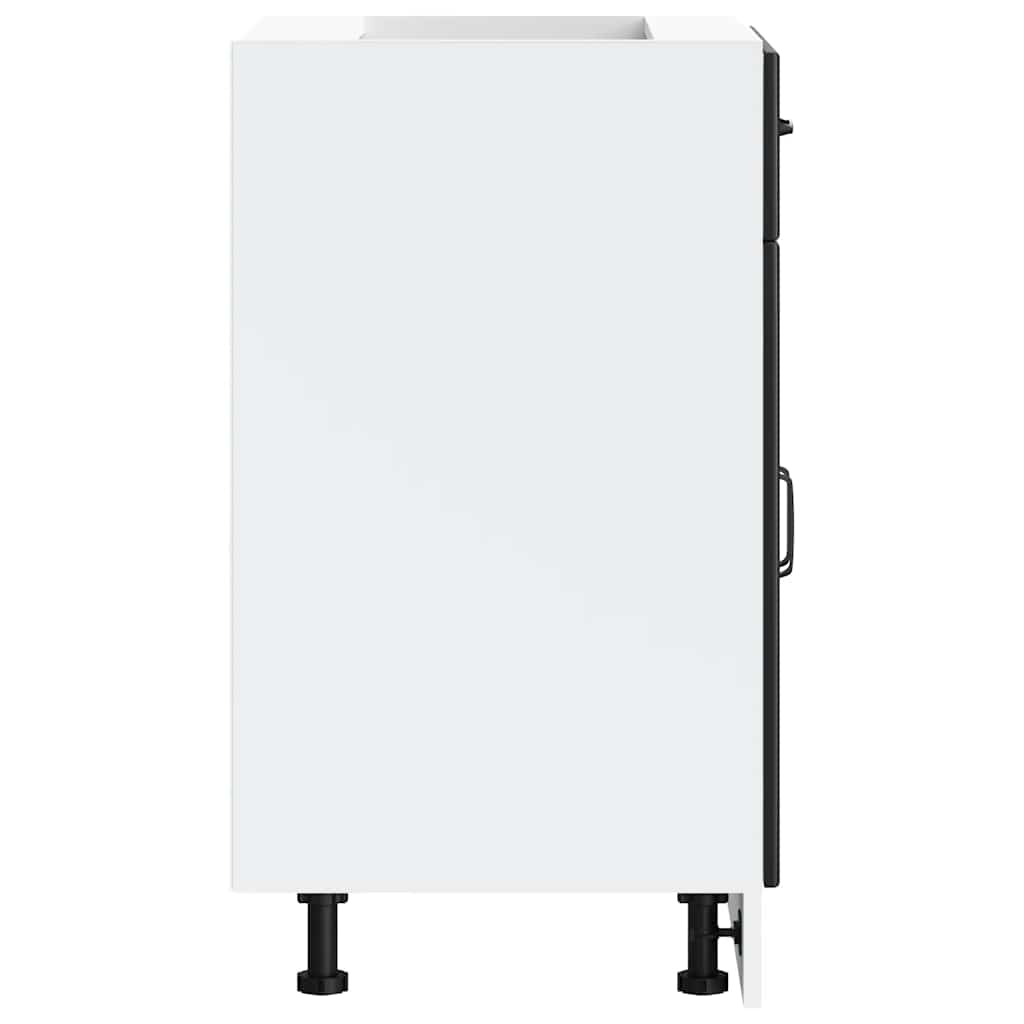 Base da Cucina-Mobile da cucina Kalmar Nero in Legno Multistrato 521219