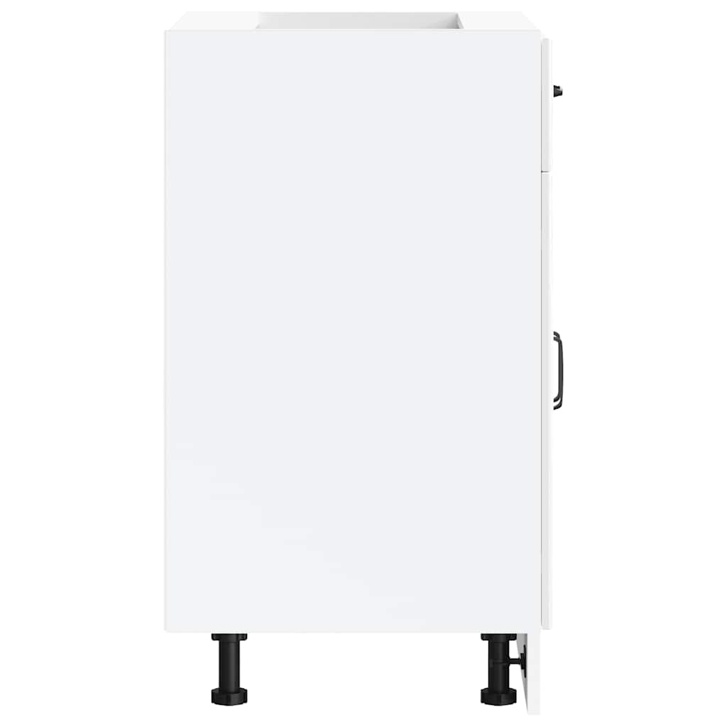 vidaXL Base da Cucina Kalmar Bianco Lucido in Legno Multistrato