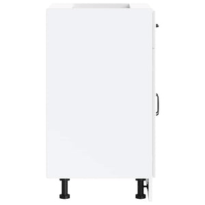 vidaXL Base da Cucina Kalmar Bianco Lucido in Legno Multistrato
