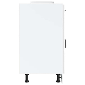 Base da Cucina Kalmar Bianco Lucido in Legno Multistrato 853489