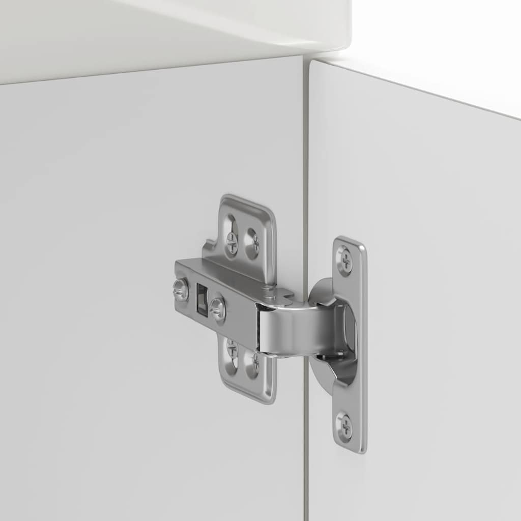 Base da Cucina-Mobile Base da Cucina Kalmar Bianco Lucido in Legno Multistrato 858451