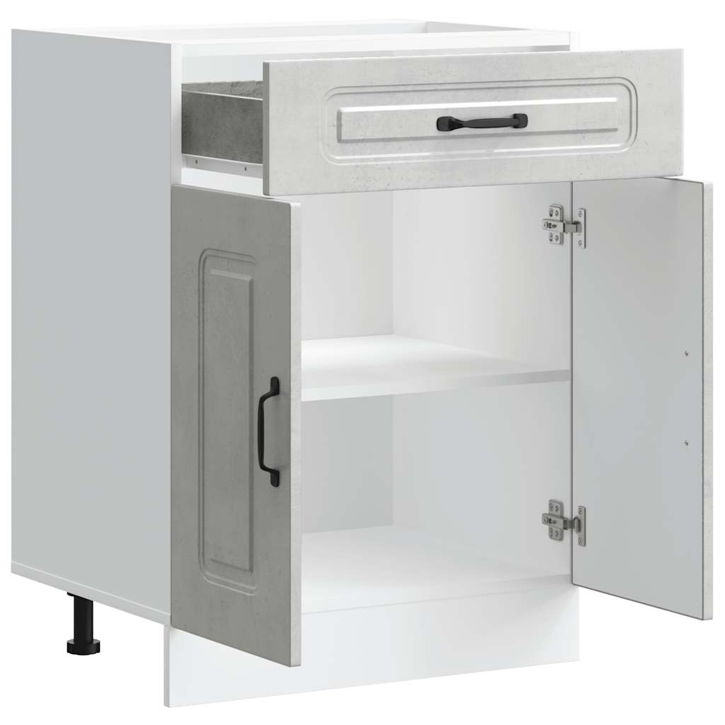 Base da Cucina Kalmar Grigio Cemento in Legno Multistrato