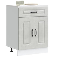 Base da Cucina Kalmar Grigio Cemento in Legno Multistrato 853491