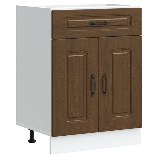 Base da Cucina Kalmar Rovere Marrone in Legno Multistrato 853494