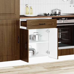 vidaXL Base da Cucina Kalmar Rovere Marrone in Legno Multistrato